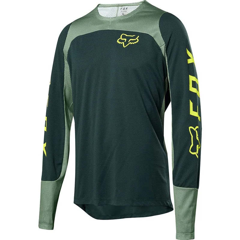 Fox Defend Long Sleeve Jersey Emerald 